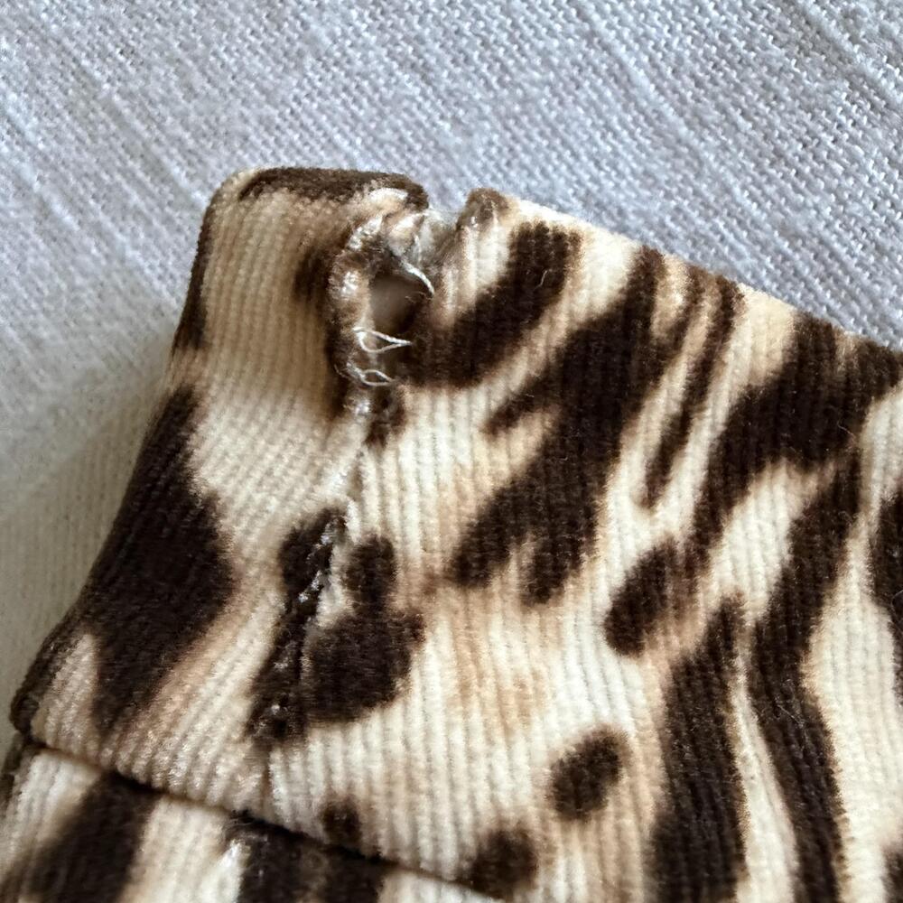 Betty Barclay Pants Womens 38 US 8 Animal Print Corduroy Bootcut Stretch Party - Picture 12 of 14